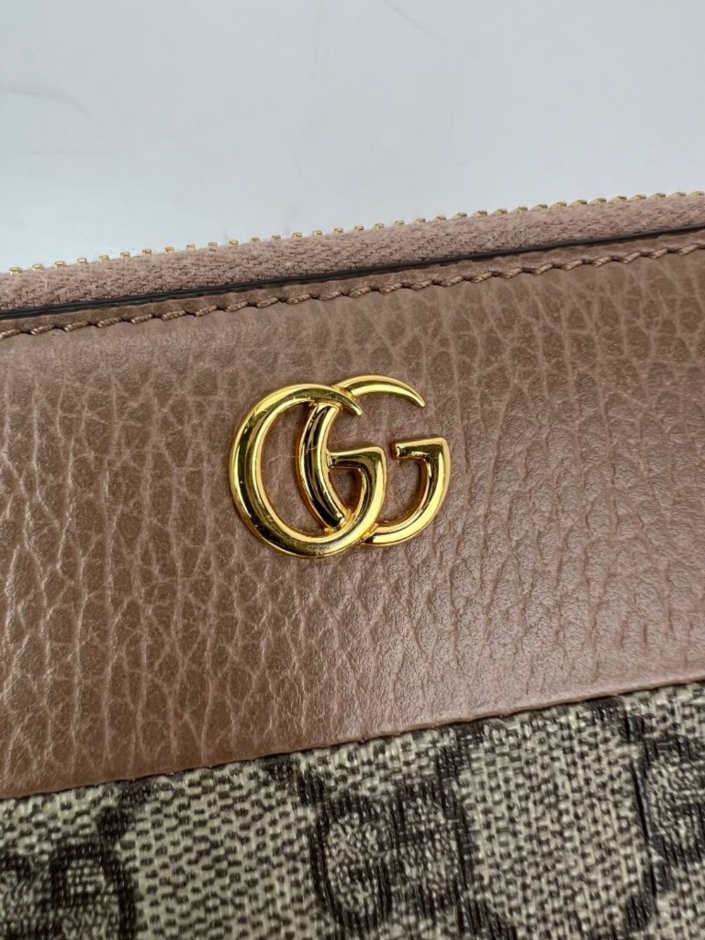 Gucci GG Marmont Zip Around Wallet Porcelain Rose - Picture 13 of 13